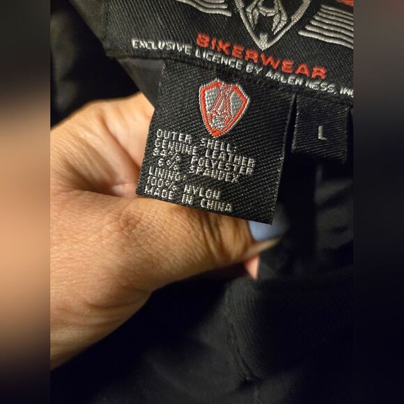 Arlen Ness High Waist Leather Biker Motorcycle Pants size L - Picture 4 of 11